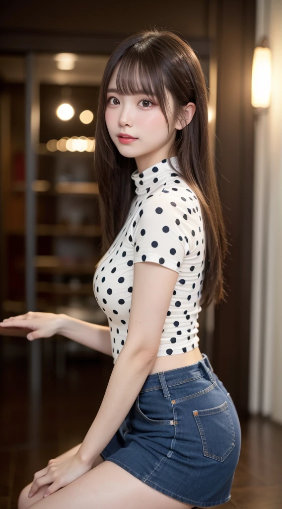 （（Highest quality））、Beauty、Big Breasts、Cow print shirt、