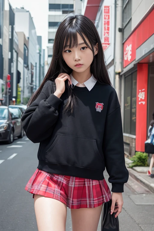 a junior high school student、Male child、turned around、skirt by the
