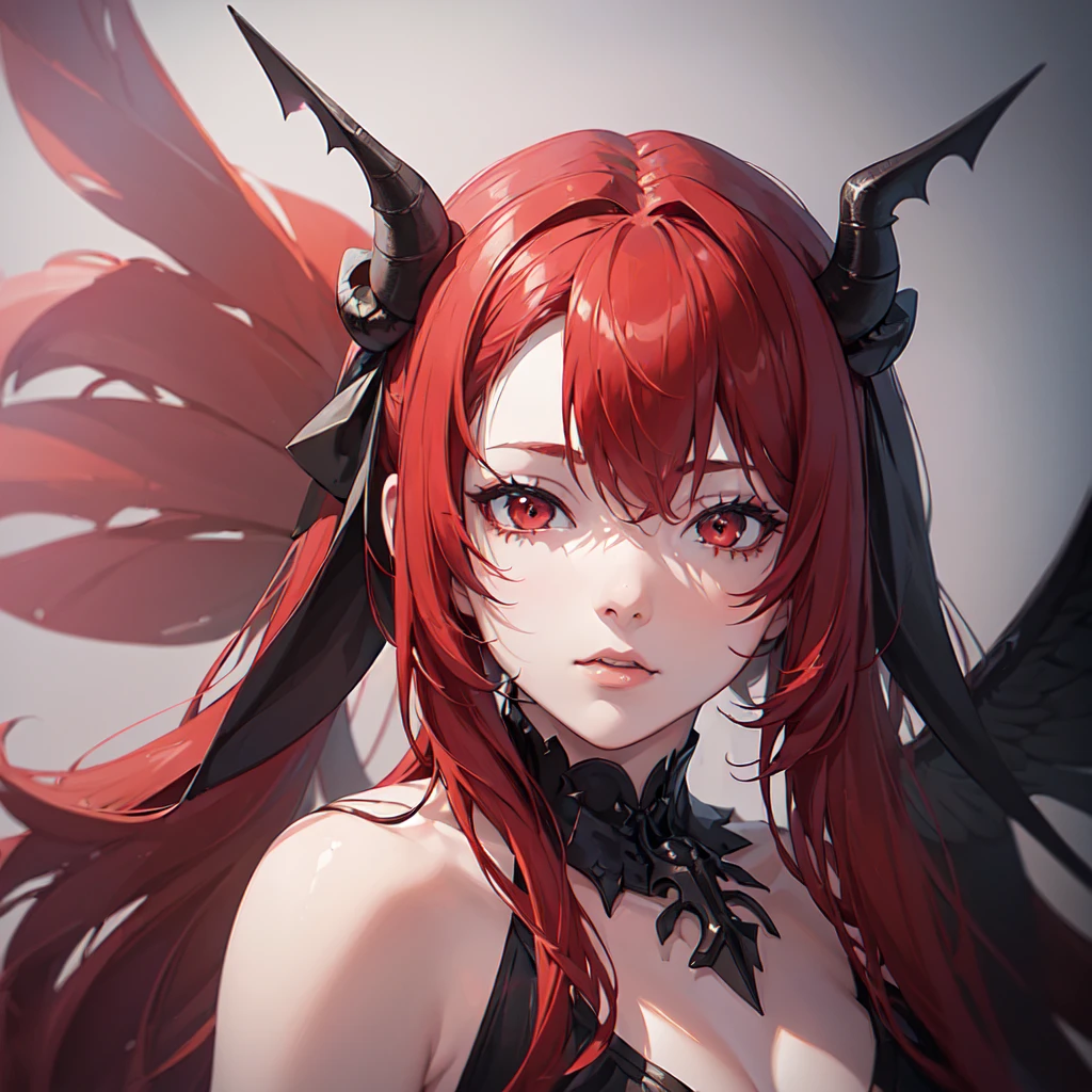 Cute tiny demon girl, (blur skin partially covered with red scales), in cute summer dress with flowers pattern, flower in her hairs, red claws on her fingers, sharp teeth, looking to viewer from ground, in beautiful park, [[close-up]], fantasy atmosphere, detailed background, rich color palette, trending on Pixiv, 4k