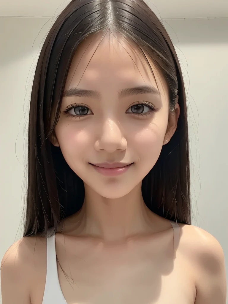 ((((close up shot)))),((nude)),Ultra-high resolution,big eyes,Japanese,bangs,(a girl),(1 girl),((18-year-old)),((cute)),pretty