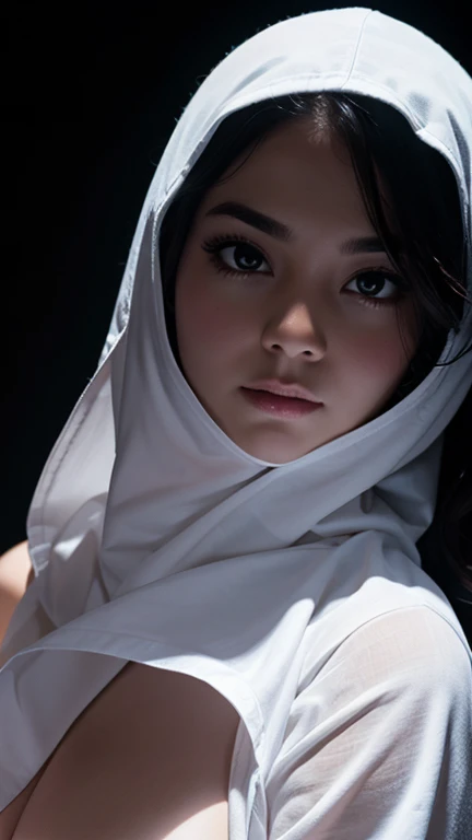 Girl, naked, hijab