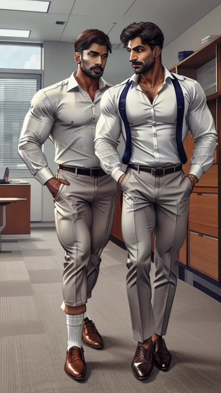 Formal suit indian Gay couple doing tounge to tounge kissing in office, Pehlwan man Indian Gurjar 40 years old man doing tounge to tounge kissing, sucking tounge, with eyes closed, the head is tilted back doing body play, big shinning eyes big lips wide jawline beautiful hunk face spiky black hairstyle, oiled body, hot body playing poses, His perfect( big huge penis) is (coming out) of his pant,masterpieces, sucking, erotic, exotic,, hd, hdr, D750F nikon, Cinematic, bright colors