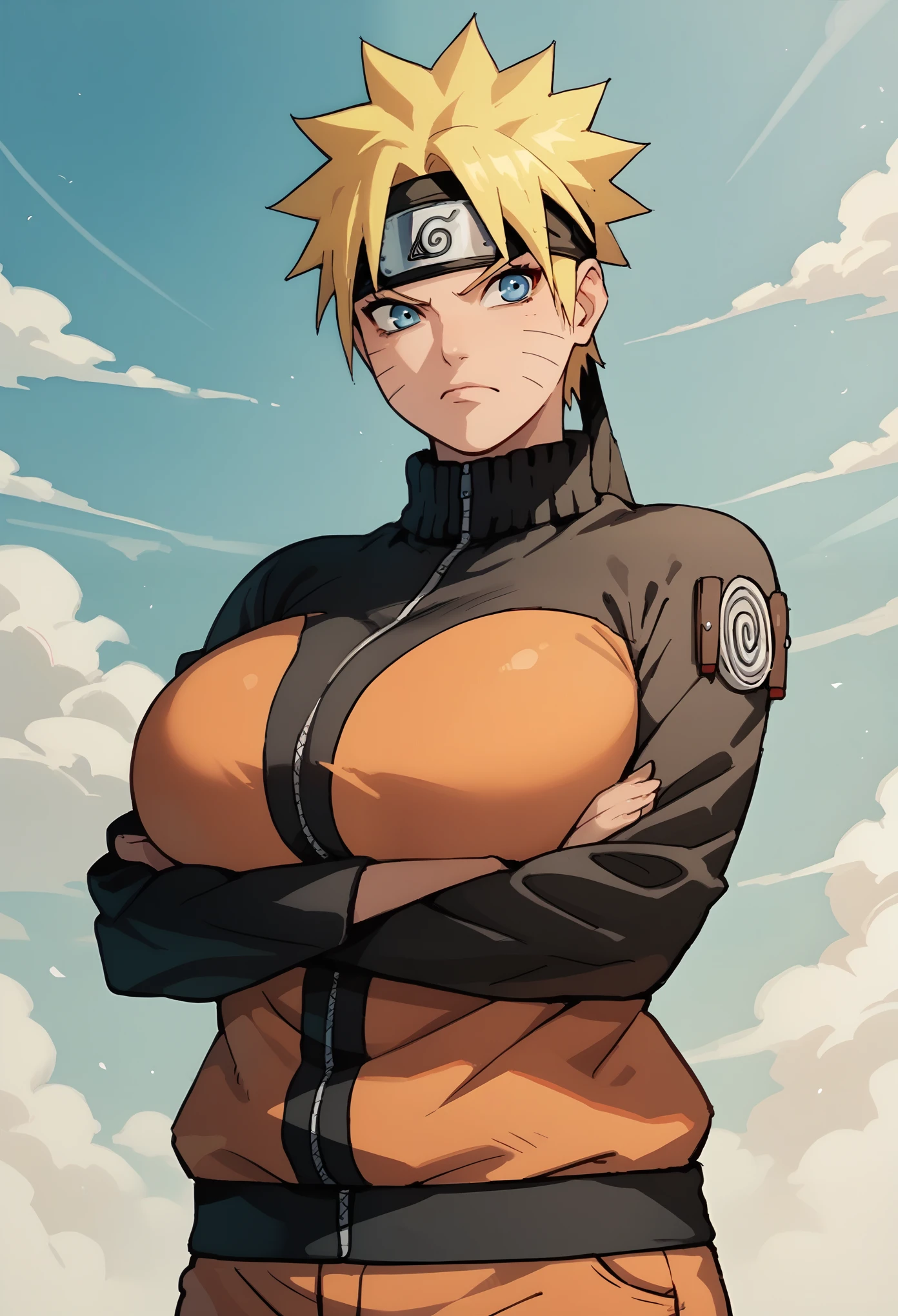 ((La mejor calidad)), ((Obra maestra)), (Detallado), Cara perfecta, sexy, atractiva, ((4k)), Temari Naruto, Tetas grandes, NSFW