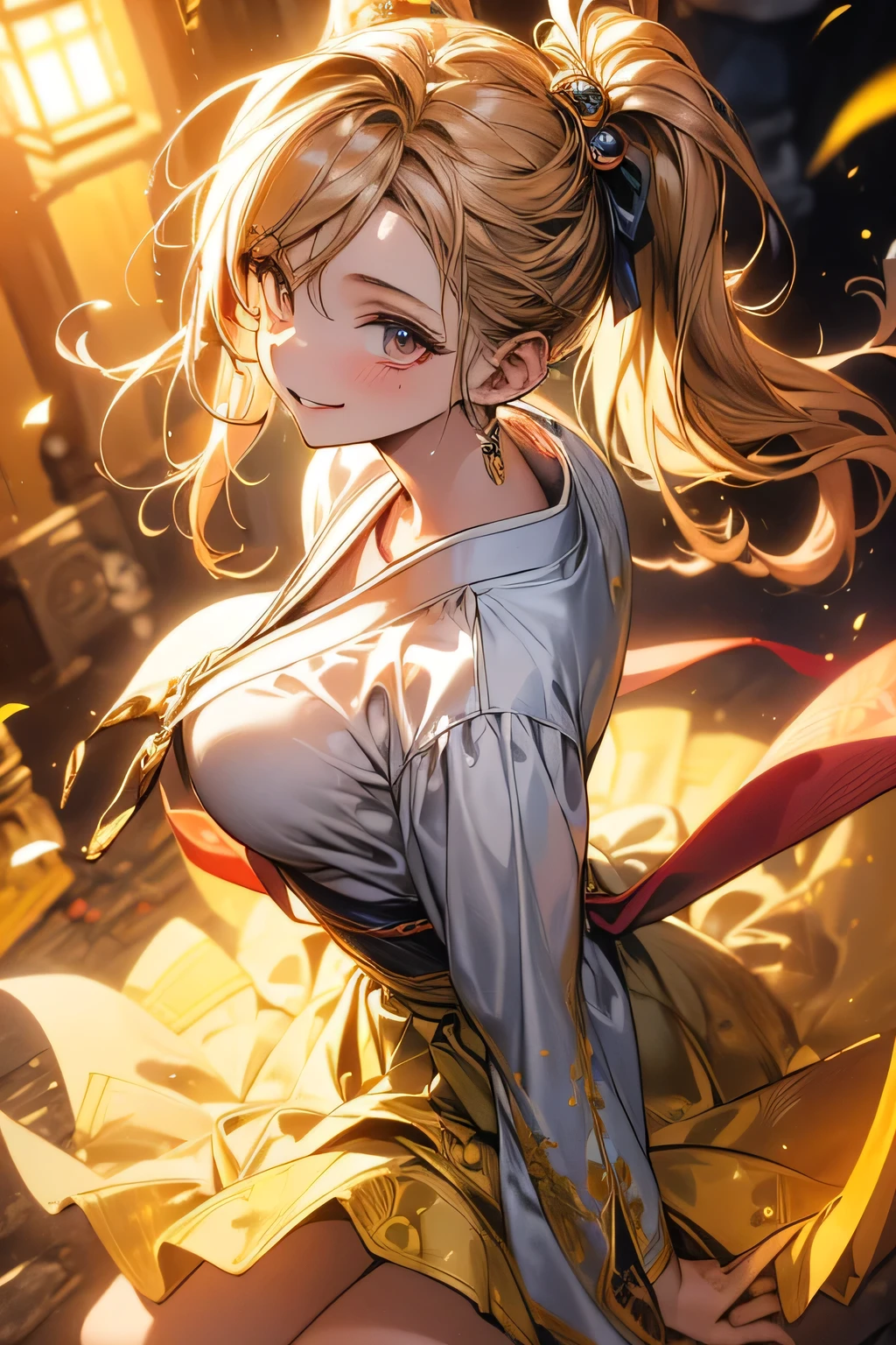 ((masterpiece, best quality, ultra-detailed, very fine 8KCG wallpapers)), japan animestyle,anime,japanese,1girl, Alone,dance,hiphop,Street,Fountain Square,youth, smile,sweat,Model,perfect hands, --with 3:4 -- in 6.1