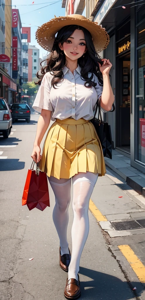 balloon seller, full body, real photo, 14 years old girl, twin tails, looking down at me,