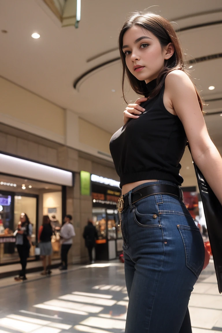 Solo Beautiful Female in Mall
