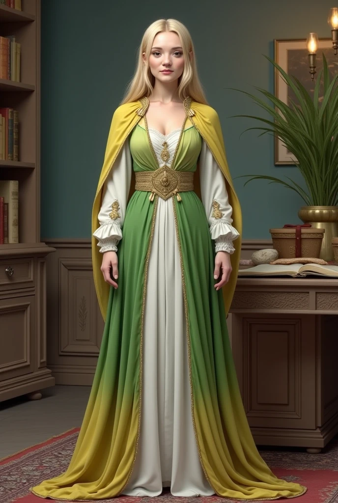 idade 30 anos, um close up de uma mulher em um vestido verde segurando um livro, (((peitos grandes naturais levemente caidos)))render de mirabel madrigal, elfo bonito com vestes ornamentadas, personagem de fantasia hiperdetalhado, female cleric, pretty female cleric, Retrato de um mago feminino, Retrato da feiticeira feminina, uma bela feiticeira, beautiful sorceress female, elfo feminino bonito e elegante, segurando um livro