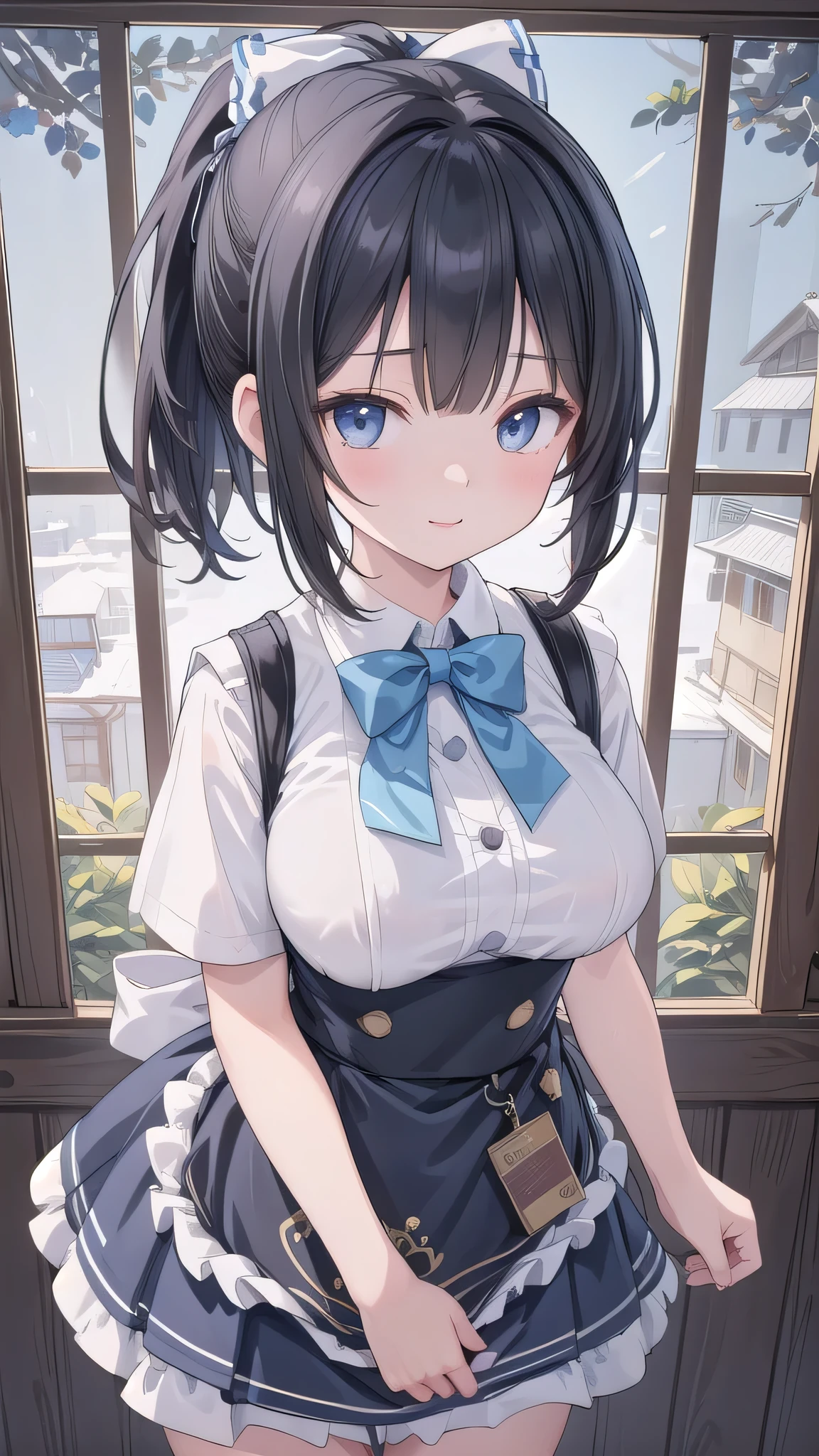 (in 8K), ((ultra-quality)), (looking up), (upward glance), (Bukkake:1.5), (front view), (in 8K), (arms behind head:1.5), ultla highres, Hyper Detailed, High contrast, Ultrafine Strike, creative refinement, absurdres, Realistic, extremely detailed CG unified 8k wallpaper, Highly detailed, High-definition raw color photos, professional photograpy, Realistic portrait, Cinematic Light, Beautiful detailed, 28 years old woman, (realistic skin:1.3), (shiny skin), (Best Quality:1.4), Super Detail, High quality, ​master piece, lifelike, (After SEX), Bukkake, Perfect face, (Sharp Focus), (Cowboy shot), (close up), Delicate Beautiful Hair and Eyes and Face, Delicate eyes, radiant eyes, Lifelike, Hyper-detailing, (Wearing a black sailor uniform with black shirt:1.3), (school costume), (black sailor collar), (black japanese school shirt), (mini pleated skirt), (panties), (sheer pussy), (no tie), (no bra), (Sheer areola), (Sheer erected nipples), (black pleated shirt), (colossal breasts:1.5), (large breasts:1.6), (Beautiful breasts:1.5), (covered breasts:1.5), (wet), (arms behind head), Beautiful cute woman, camel-toe details, (SFW), wet clothes, pale black eyes, (dark hair), (asymmetrical bangs),