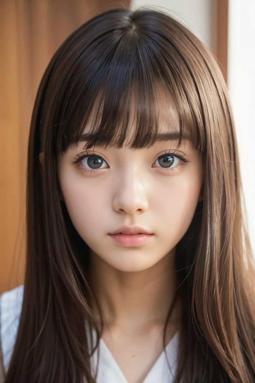 Best Quality,masterpiece,Very detailed、High resolution, Very detailed, Best Qualityのポートレート写真,Teen,Age 15,High school girl,Idol,beautiful girl, Long Hair, straight, With bangs, black髪,cute, cute, cute日本人女性、Very delicate and beautiful face, Big Eyes, Wide eyes, Looking at this, one&#39;s home, indoor,Friend&#39;s house, Simple wall background,Fair-skinned girl, kind,Junior high school students,Winter clothes,Long sleeve, Loungewear, black,black, check,cute恋人, Nipples, 18 years old,Adorable , 美しいJunior high school students, Big Eyes, 美しいHigh school girl, Selfie, Personal photo shoot,Selfieの角度,Women&#39;s Room,Idol, はにかむHigh school girl（Hmmmm）,She smiles happily at me, Natural Hair, Floral, heart