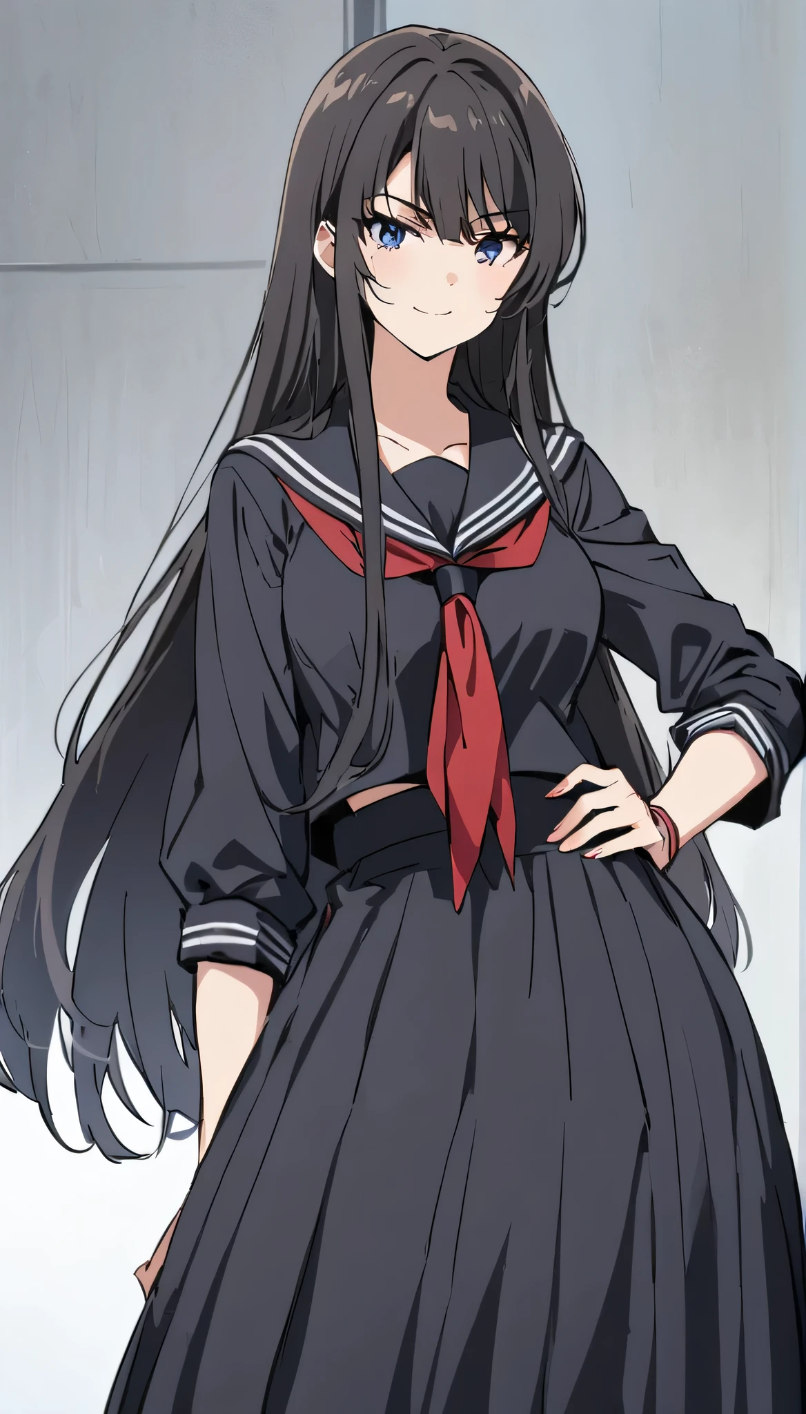 masterpiece, top-quality, 1girl in, cowboy shot, Delicat eyes,long_hair, Black_hair, trembling, bow ribbon, School_uniform, long_sleeves, jaket, looking at the viewers,Black pantyhose,Takina Inoue
