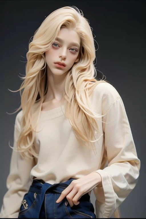 Beautiful 12 year old western girl, brave look ((young girl, very young, 12 years old)), blonde, long hair, pale skin, thin, collarbone, ((flat chest)), intricate details, wide black ninja pants, black top, ALL Star sneakers,