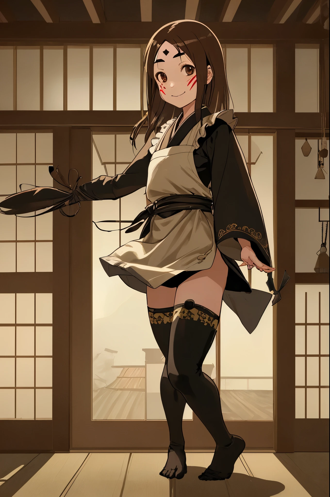 (masterpiece, best quality: 1.2), traditional Chinese ink painting, A cute 20 year old sexy women with big saggy breasts playing with sword in lace skirt , Oversized dress :1.5, Couch, Ultra-detailed face, Detailed eyes, Double eyelid, sfw:1.5 , evil smile:1.4 ,emphasizing slender abs :1.3, (upskirt:1.5)