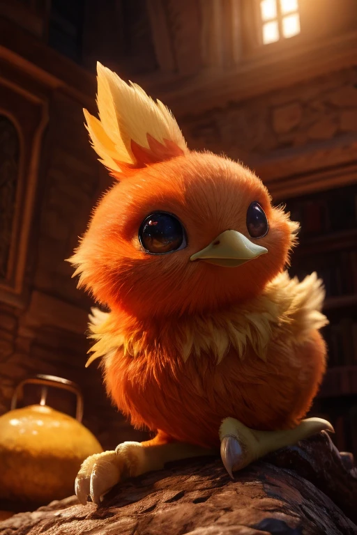 male ,Torchic, bottom, (Cinematographic lighting:1.1), (perfect focus:1.1), 8k high definition, (detailed eyes:1.2),depth of field, bokeh, subsurface dispersion, perfect breasts, broad ,((Dracula costumes)),bright colors, (hairy detail:1.3),detailed bottom, realistic, photorealistic, ultra realistic,Inside an old castle with worn detail, natural landscape, dry trees, vegetation on the walls , sky, clouds,realistic, photorealistic ,glad ,(spongy:1.3), polish, (realistic fur:1.1), (extreme fur detail:1.2),((light orange fur)),(black pupil, brown eyes,Pixar style eyes),Cola de Torchic,Pixar 3D Legs, with pectorals, bloom.