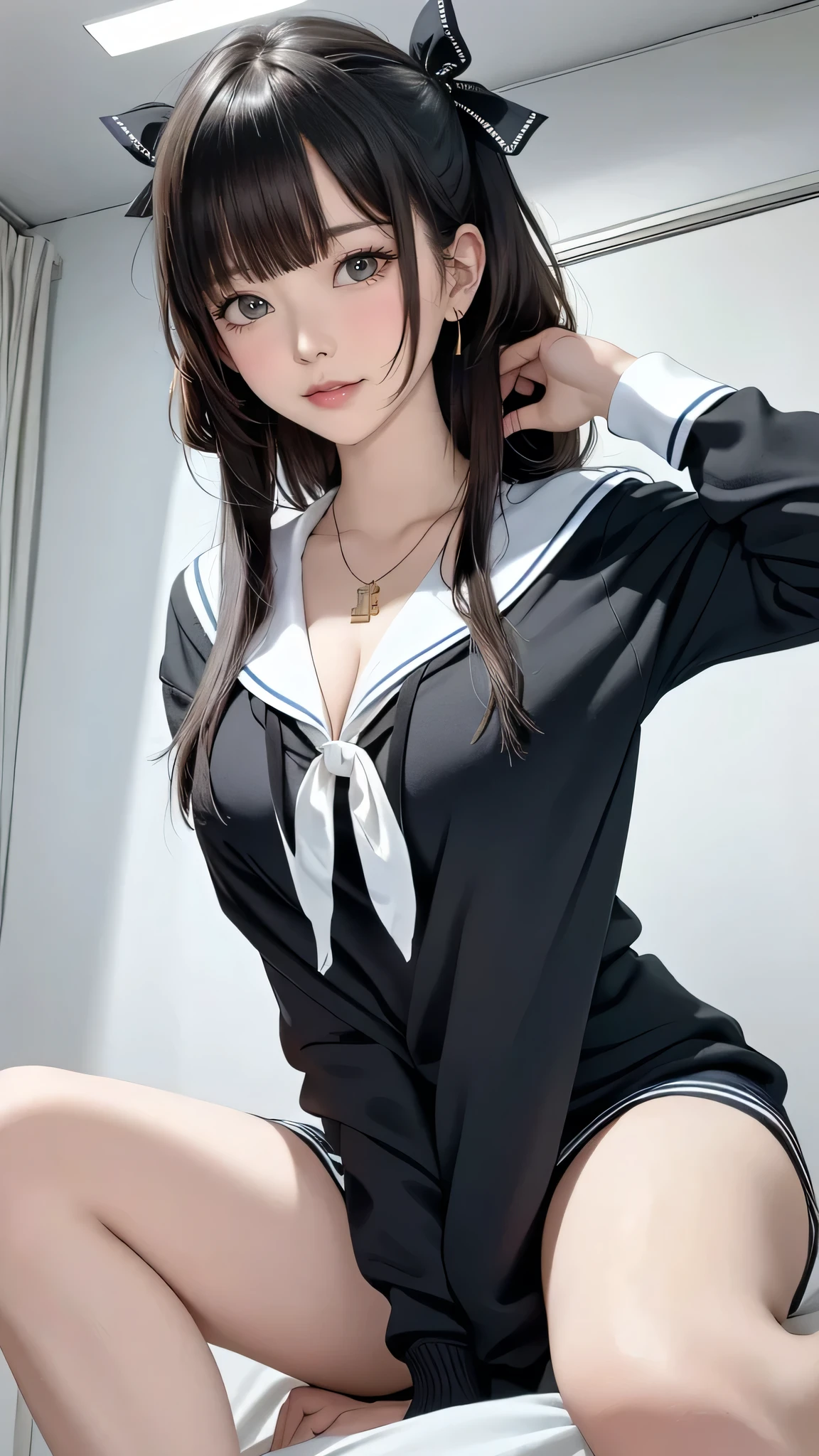 (masutepiece, Digital Art, Digital Illustration, 4K, 8K, Ultra-detailed, beautiful image, Sharp Image, Photorealistic, Raw photo, Perfect face, Perfect lines, Perfect eyes, Soft lighting) 1 woman, (Long Black Hair,straight haired,Bullish gaze,Beautie,Solid makeup,23 y-o woman,small tits:1.3),Secretary, Two handsome men in suits, (ember,Men in suits,well-muscled,Firm shoulder width,Adult male,Boyish hairstyle,English gentlemanly style,Man in his 30s with a cool expression,28-year-old man with bright smile:1.2),living room full of light、sofas、relaxing sofa、the kiss、kiss、a couple、couple kissing、Romance、ssex、have sex、Wet pubic area、insert 、Rape、Overflowing、Full body painting,(One Girl And One Man,Having sex:1.5),(ember,Adult male,Rubbing the girl's boobs:1.2),Cheek dyeing、gasping face、embarrassed、boredom、begging、Unhappy、Greedy expression,Wet pubic area、 xen、Open your crotch wide、Cowgirl、Fluttering chest、Wet shirt、a sailor suit、baggy cardigan、
