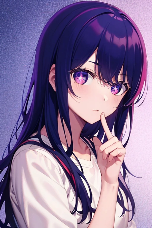 Ai Hoshino，precipice，Stick out your tongue