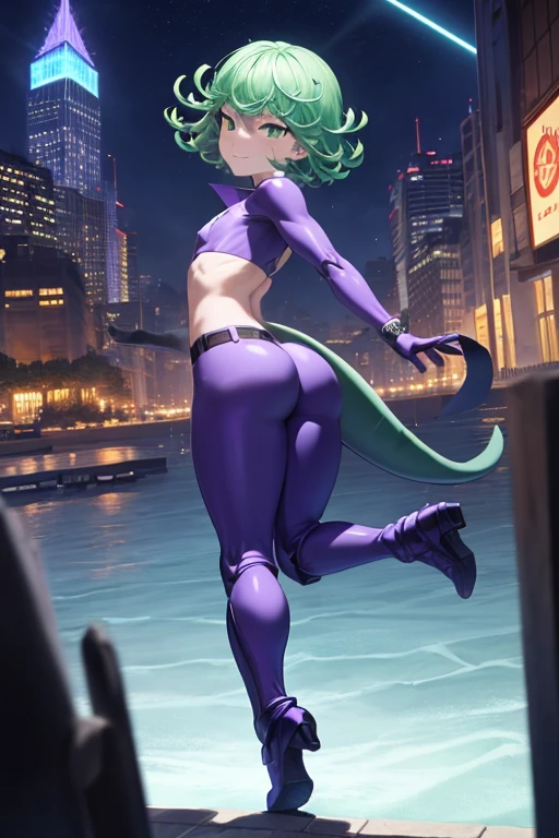 tatsumaki of a punch man, short green hair, green eyes, small chest, (((wearing bikini))), full body view, (Standing on the beach at night with starry sky and full moon), (((legs muscular))), thin waist, muscle on the stomach, big ass, (((full body photo))), barefoot, ((( stepping on the camera))), (in a bad mood), ( eye reflection, glowing eyes , glowing eyes, sulking, anime, Minimalism, anime style, ray tracing, cinematic lighting, cinematic lighting, sparkle, sparkle, jpeg artifacts, glowing light, god rays, ray tracing, drop shadow, panorama, Sony FE, from behind, from below, from below, UHD, masterpiece, ccurate, ccurate, anatomically correct, super detail, high quality, best quality, highres, 16k