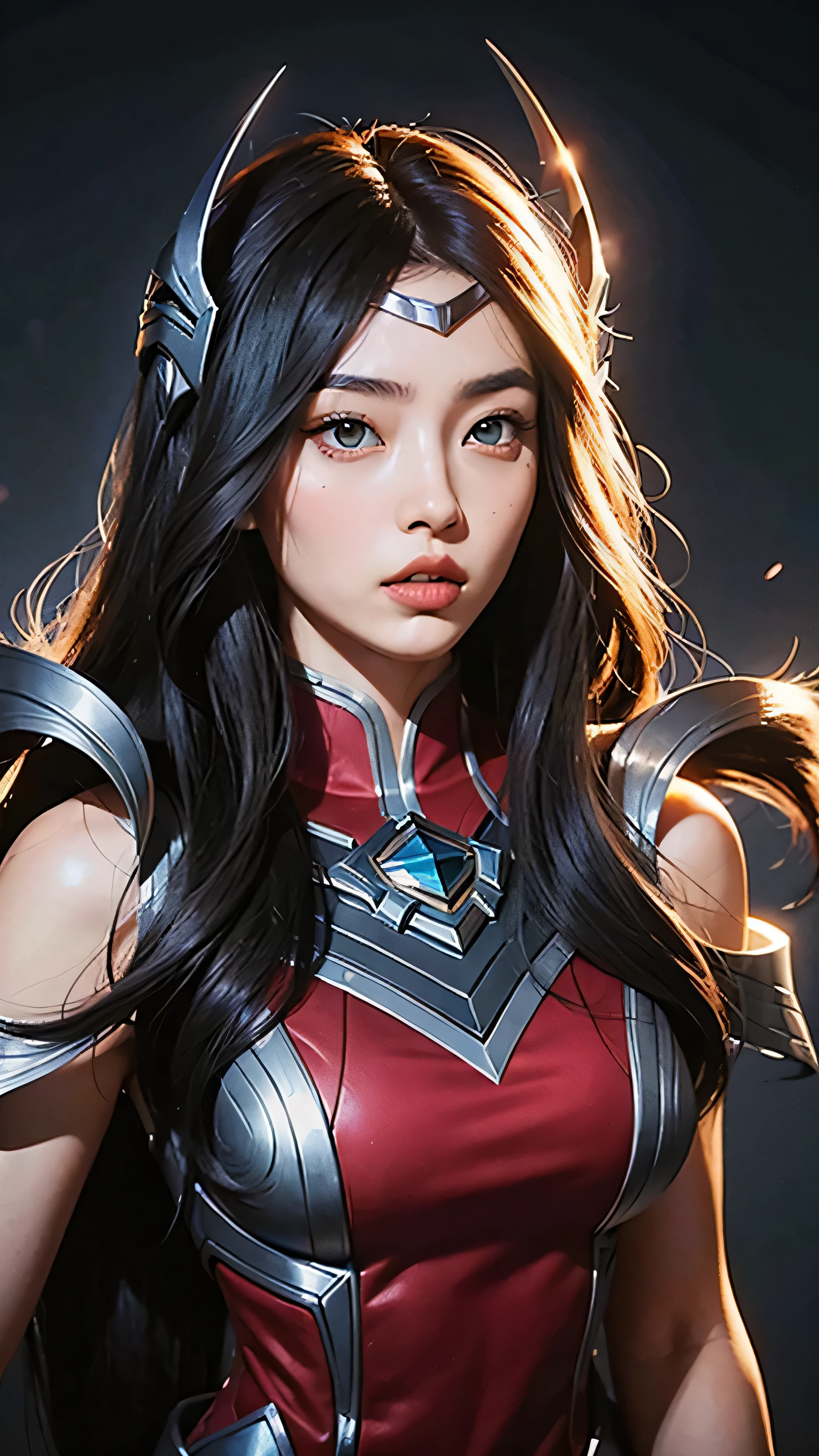 irelia, Irelia from League of Legends, photo detalle, Approach, Beautiful girl, beautiful and detailed face