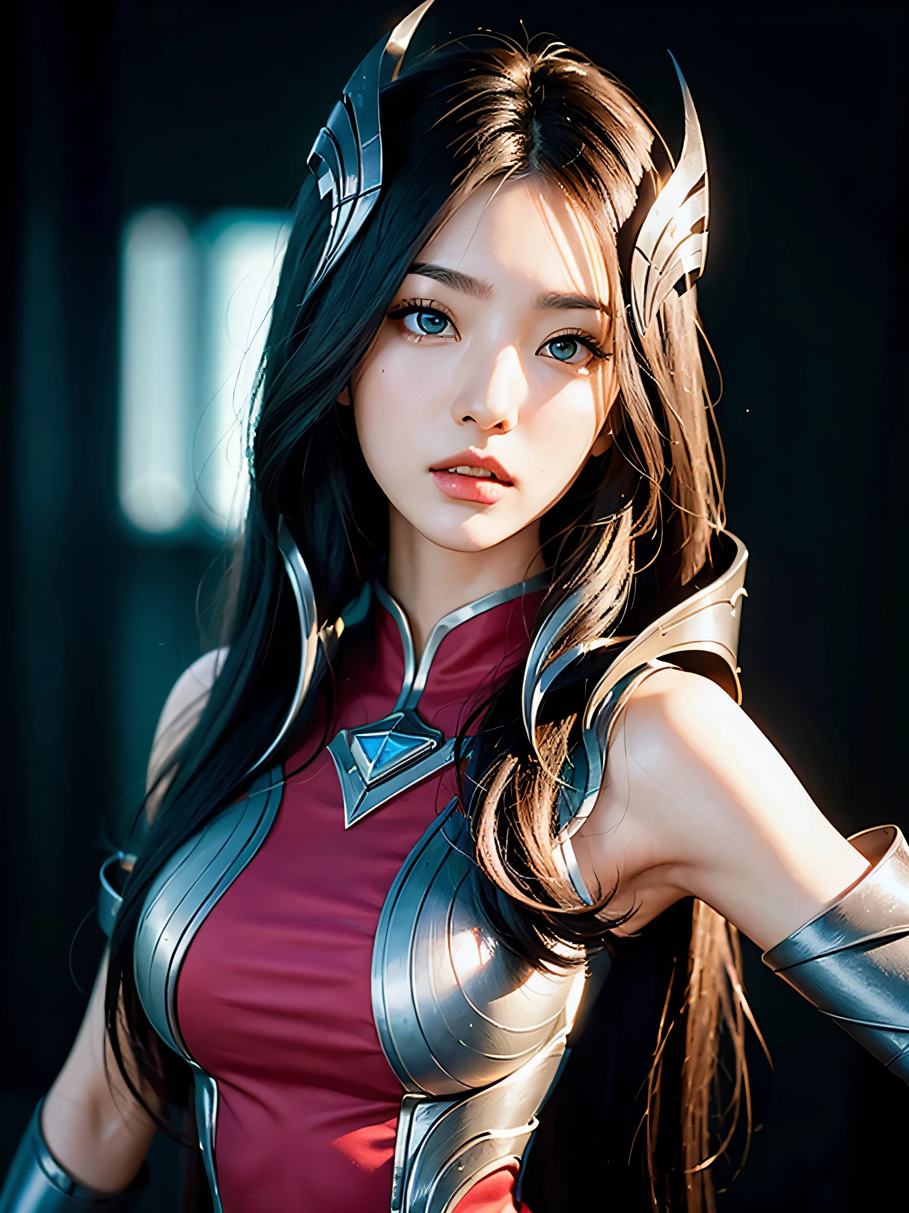 irelia, irelia de League of Legends, photo detalle, approach, Beautiful girl, beautiful and detailed face