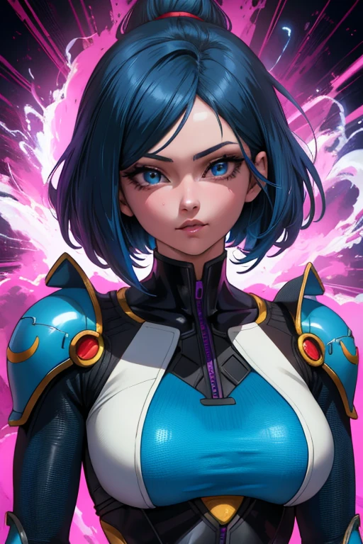 best quality, masterpiece, beautiful face and eyes, beautiful woman, glamorous body, indigo hair, aqua eye, one woman, delicate depiction, glossy latex yellow full bodysuit, clothes are transparent, provocative pose, back view, sticking out ass, charming ass, pink colors full bodysuit, alluring smile, bobcut,(Cameltoe),(covered erectile nipples),(show off Cameltoe),(((midnight skyscraper)))