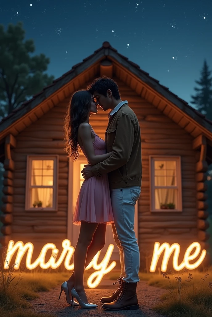 ((Best quality, A high resolution, Masterpiece:1.2)), (Romantic), (newlyweds:1), (Stargazing at the top of the mountain), (Spectacular sky fireworks display), (Colorful fireworks), (Giant fireworks), (Wedding dress), (suit), (glittering stars:1.5), Romantic couple photo, cinematic Film still from.