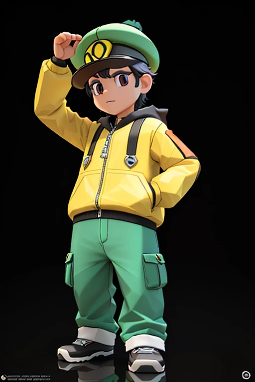 a close up of a toy of a boy with a hat on, cute cartoon character, cute 3 d render, 3 d character, 3d character, animation character, cute character, small character. unreal engine 5, 3 d character art, cartoon character, 3 d character render, 3d characters, 3 d render stylized, 3 d cartoon, 3d character realistic male amirhossein ajorloo pokemon v style 