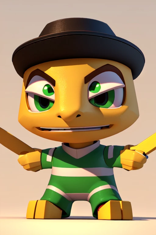 a close up of a toy of a boy with a hat on, cute cartoon character, cute 3 d render, 3 d character, 3d character, animation character, cute character, small character. unreal engine 5, 3 d character art, cartoon character, 3 d character render, 3d characters, 3 d render stylized, 3 d cartoon, 3d character realistic male amirhossein ajorloo ben 10 alien force style 