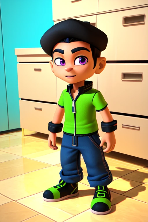 a close up of a toy of a boy with a hat on, cute cartoon character, cute 3 d render, 3 d character, 3d character, animation character, cute character, small character. unreal engine 5, 3 d character art, cartoon character, 3 d character render, 3d characters, 3 d render stylized, 3 d cartoon, 3d character realistic male amirhossein ajorloo ben 10 reboot style 