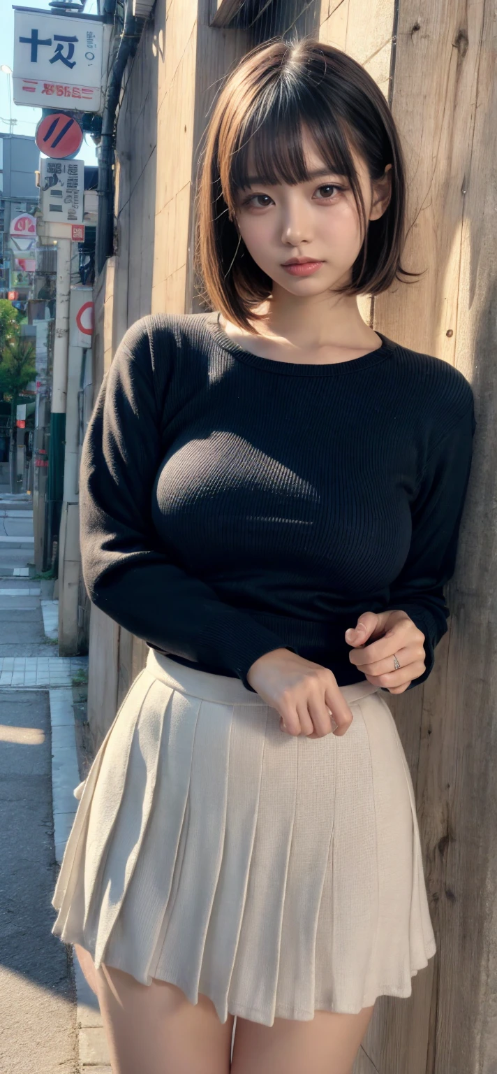 alone、low length、Low-class milf、Plump figure、White skin、Natural Makeup、Black Hair、bangs、Straight Long Hair、skirtをめくる、(expensive 、Long sleeve sweater、skirt)、((Backwards))、Big Breasts、(Small panties、White lace panties)、((The upper body is wearing a sweater))、Old apartment room、Messy room、Looking into the camera、Full body photo、Pay attention to the butt、Remember、Big Ass、Plump thighs、(Big Ass)