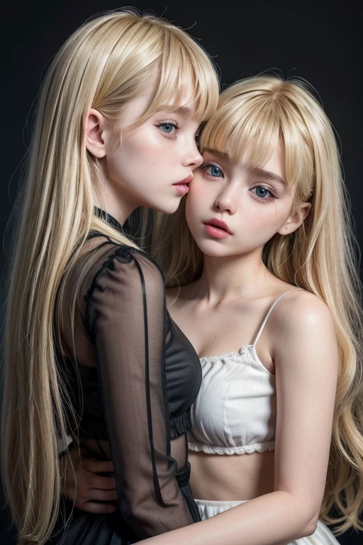 make model gemma ward albino with big hair and bangs