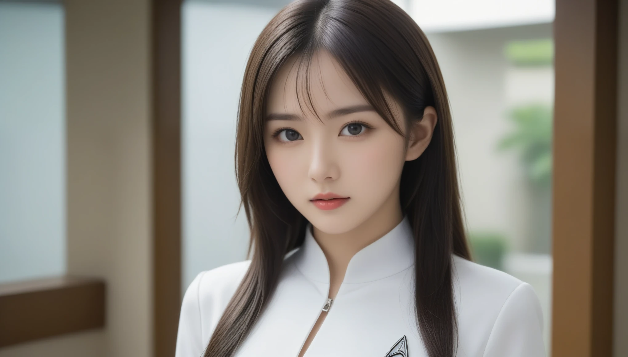 8k, Ultra-high resolution, Best Quality, masterpiece, 三分割法によるphotograph,Surreal, photograph, 1 , (Girl:1.3), cute, cute顔, 細部までBeautiful Eyes, 細かくdetailedに,masterpiece,一人Girl:1.2,Japanese women,star trek crew member,extream close up,glaring,Black hair,Twin tails,ID photo,future,Brutal Cyberpunk Woman,Luxurious and gorgeous,star trek ship interior,Large windows,((Bondage fashion meets Star Trek crew uniforms:1.5)),Overly decorative fashion,Lavish Decoration,(BDSM Mistress),(With collar),(Upper class lady:1.5),Expressions of despair,Dark and atmospheric lighting,Subtle details, detailedな顔,anger,Attractive eyes,(ポートレートphotograph:1.4),(Photorealistic images:1.4),Fantasy art,(Beautiful Face:1.4),美しくAttractive eyes、Beautiful Eyes,Silver Remaining,(Tight waist:1.4)、(Beautiful with perfect body proportions:1.4),Pink Lips,profile,(((Ideal body type))),A cup small bust :2,、Portraiture:2、Perfect Anatomy、鮮明なdetailed、detailed,Thin lips,完璧でBeautiful Face ,完璧でcute顔, Detailed skin, Perfect limbs、Narrow waist,Surreal,Light and Shadow,spotlight