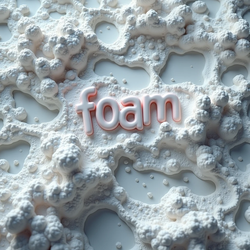 Text "Foam" in the center, detailed Foam