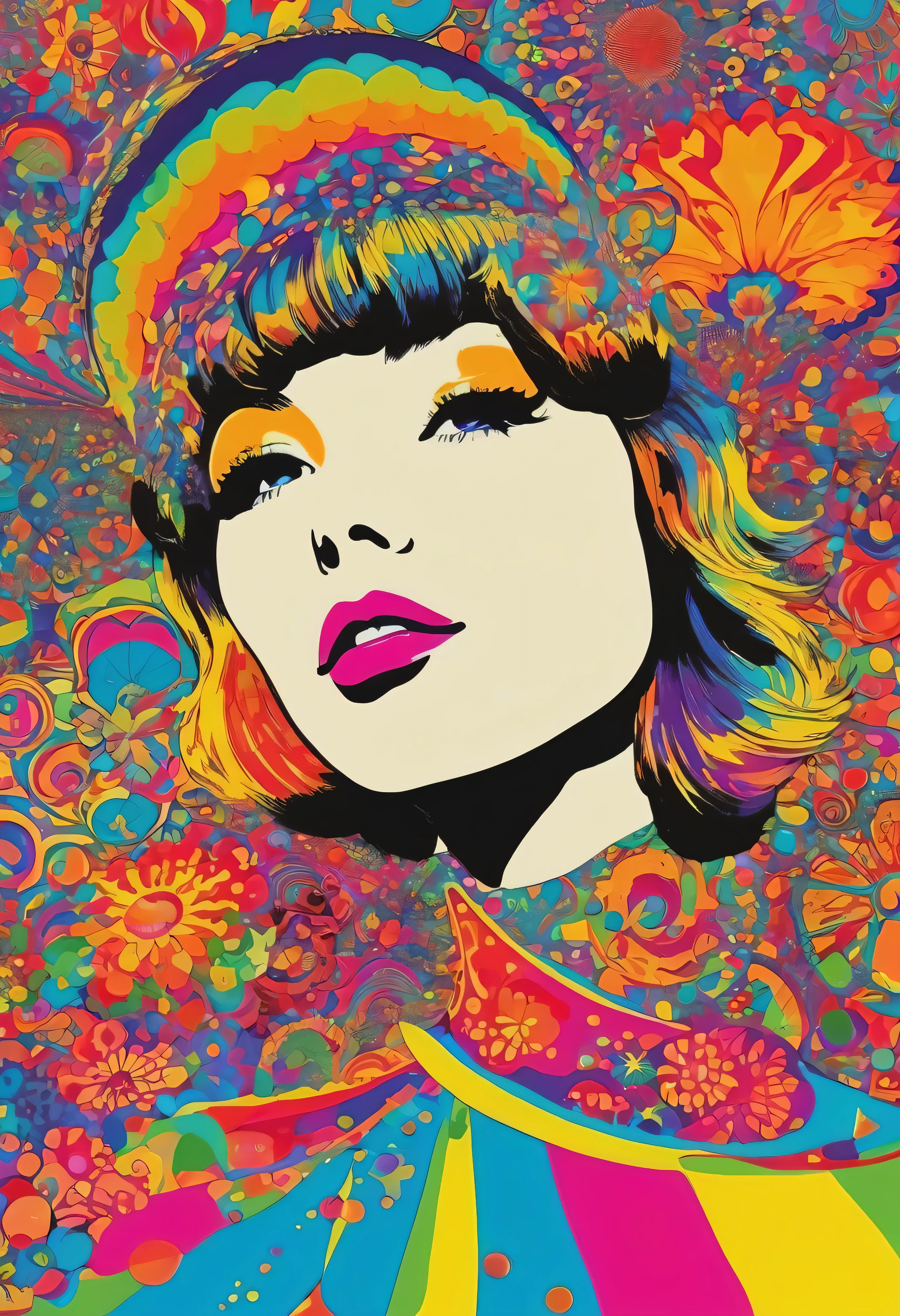 psychedelic、Pop Art、1960ｓstyle