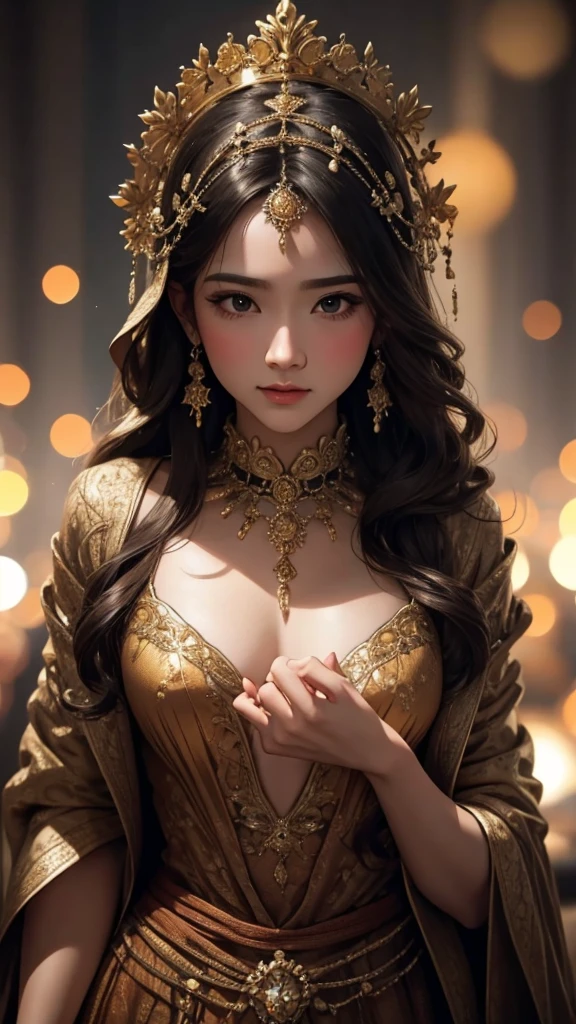 OK、(Best illustrations)、8K UHD resolution、Intricate details、Highest quality、Realistic、Very detailed、Best lighting、Best Shadow、Soft lighting、ultrahd、Ultra-realistic、Tyndall effect、Realistic、(High Resolution Skins:1.2)、 (Intricate details, Compensate, Pure Eros Face_v1:0.5), (Beautiful and delicate down to the last detail, Beautiful and delicate eyes, Perfectly balanced face, Skin with attention to detail, Detailed skin, The optimal ratio is four fingers to one thumb., Place your arms under your chest, Red glowing tattoo under the stomach、Wow!, Wide Hips, Smooth abdomen, Skinny and skinny, __fashion__, __hair__:1.25)、Digital SLR、 An absurd job: 1.3), (Maximum resolution: 1.2), (Ultra High Definition TV: 1.2), Cinematic Light, Detailed eyes and skin, Detailed facial features, , (Sharp focus: 1.2), (Focus on the face:1.2),Perfect Style, Beautiful Face, Acura, Anatomically correct, Very detailed顔と肌の質感, Detailed eyes, double eyelid, Thin eyebrows, Glitter Eyeliner: 1 Natural Cheeks, Glowing Skin, Fair skin: 1.2, (Glossy Lips: 1.4),、 (Embarrassed look: 1.2),Very detailed顔と肌の質感, Detailed eyes, double eyelid, Natural Cheeks, , Glossy Lips: 1.4,Exposed cleavage、1 地獄から来た美しきdevilの女, Surreal Female Portraits by David Hockney and Alphonse Mucha, Portrait of a seductive woman、Fantasy art, Chinese Doll、Chinese actress、Dungeons、Dragon、devil'palace、devil'torture chamber、night、Dark Style 、In the Dark、(Detailed spooky background:0.8), magic、 1 girl、Evil Nun、Dark Necromancer、Succubus、devil'daughter、Umi Shinonome、Bat Wings,(((devil horns)))、 ((((Huge glasses, Nerd Glasses, Thick glasses, Round Glasses)))),(((Huge boobs)))、(devil'tail)、(Red eyes glow:1.6)、The red eye makeup is very sharp and detailed, The eyes are nicely made up, ((Red Eye:1.0)),Intricate tattoos, demonic Intricate tattoos, Thigh Tattoo, Body tattoos, masterpiece、最もBeautiful Face、Baby Face、Cute Smile、Captivating bodyと美しいふっくらとした赤い唇、devil'Captivating body、devilスタイル、Fascinating Black Magic Costume、The long-haired、Braiding、Black hair、ポニーtailの歪み、, Ponytail with a bow tied at the back of the hair, Beautiful expression、Body Up、Big breasts attention、bust, Super tight chest, Breast Augmentation Surgery, Her breasts are very big and round,Tight waist、Wide ass、 Modest, Cowboy Lens, (Black Phoenix Dress: 1.0), devil'crown, Red shiny gemstone necklace、Jewelry Gwise, Wearing black mesh socks,Wear bright red、Hmph, Hmph, Meet beautiful girls, Watching the girls'Body,