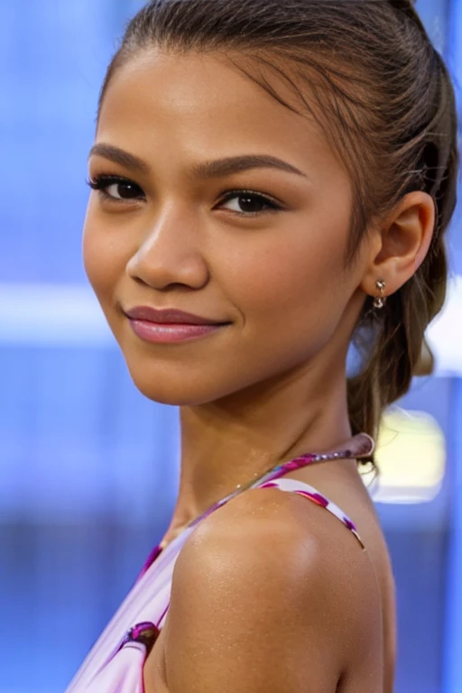 (zendaya:.4), (32k:1.5, Highest quality, masterpiece, Ultra-high resolution), Professional camera work:1.6, Highly detailed skin and face textures:1.3, Captivating portrait:1.2, Very accurate, Very detailed, 1 adult female, ((in the new york:1.4)), Incredibly slim body, sense of loss, Sadness, Expressions of sadness,  Small face, ((smiling)), ((wide shot:1.3))