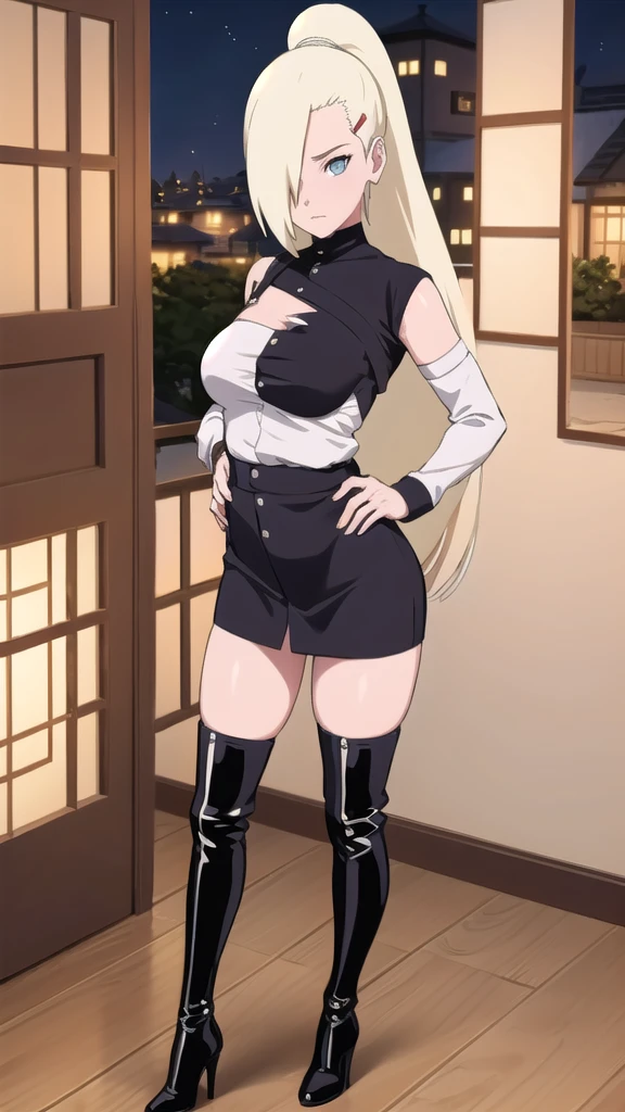 Ino yamanaka,,((pread legs show pussy)), big breasts, (tits), show pusy, all naked, in wood, (( spill from pussy)), (so many cums)