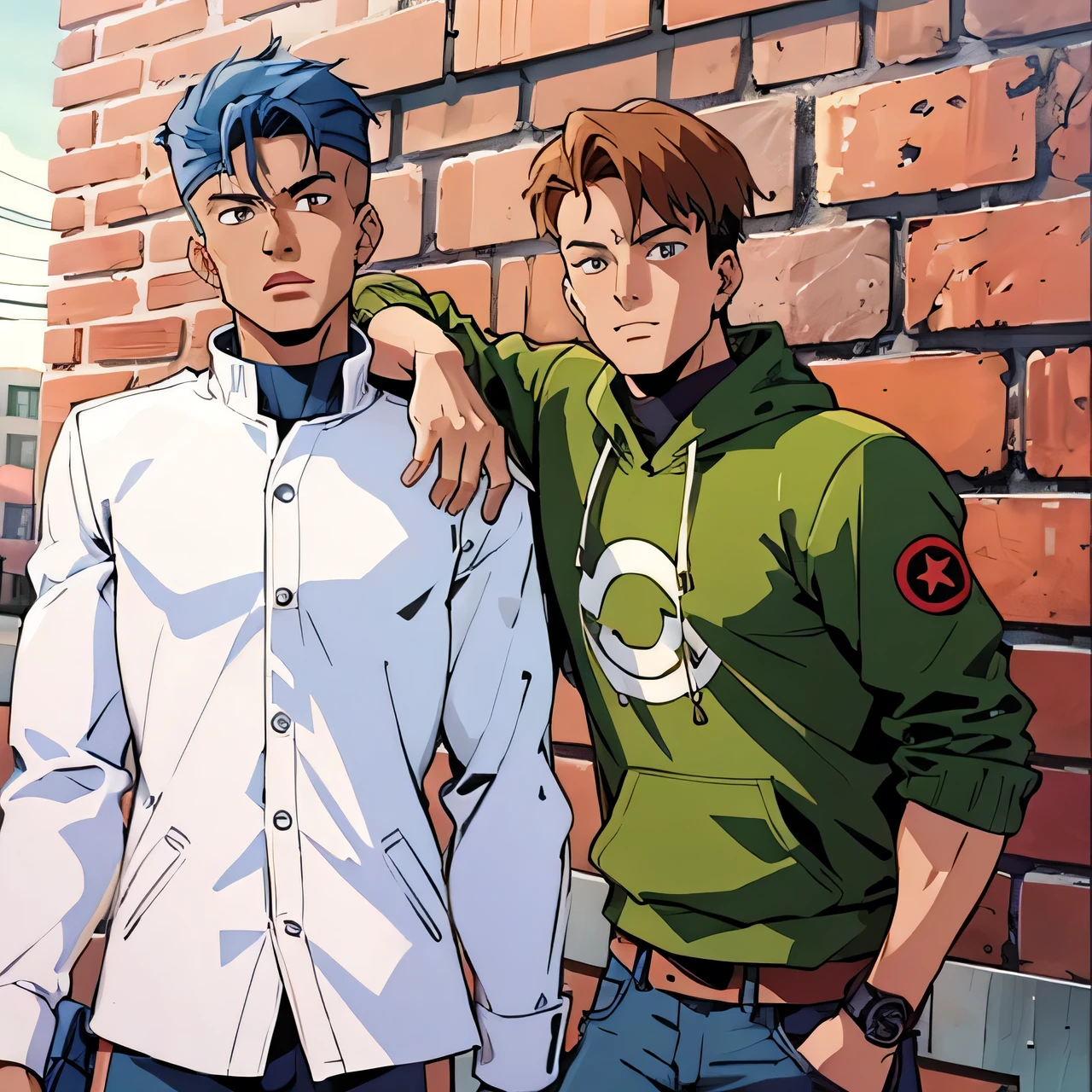 These were two 16-year-old boys, with their mouths closed and their expressions serious, both looking straight ahead