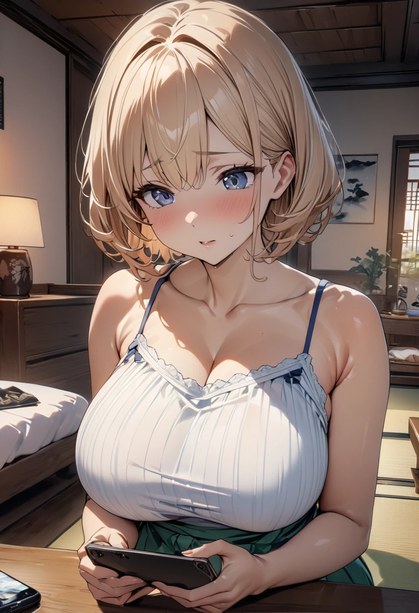 best,Top image quality,Top resolution,1girl in, cute little, ,Thin blonde hair,animesque,endearing,de pele branca,a short bob,very large breast,A smile,Sleep in bed,A slender,showing nipple, (see-through langerie:1.2),Transparent White Micro Bra,Transparent white high leg,A sexy,amorous,seductiv,Red cheeks,Showing the crotch,Highlights in the eyes, Visible,perspiring,The fabric is transparent,is sheer,Midnight,a baby face,Stomach,Bare legged,No tights,blue eyes,cowboy  shot,(barechested:1.3),The dough is thin,papillae stand,Small Lingerie,Colossal tits,protruding papillae,Underwear is taken off,In the bedroom,No choker,Opening legs,Big