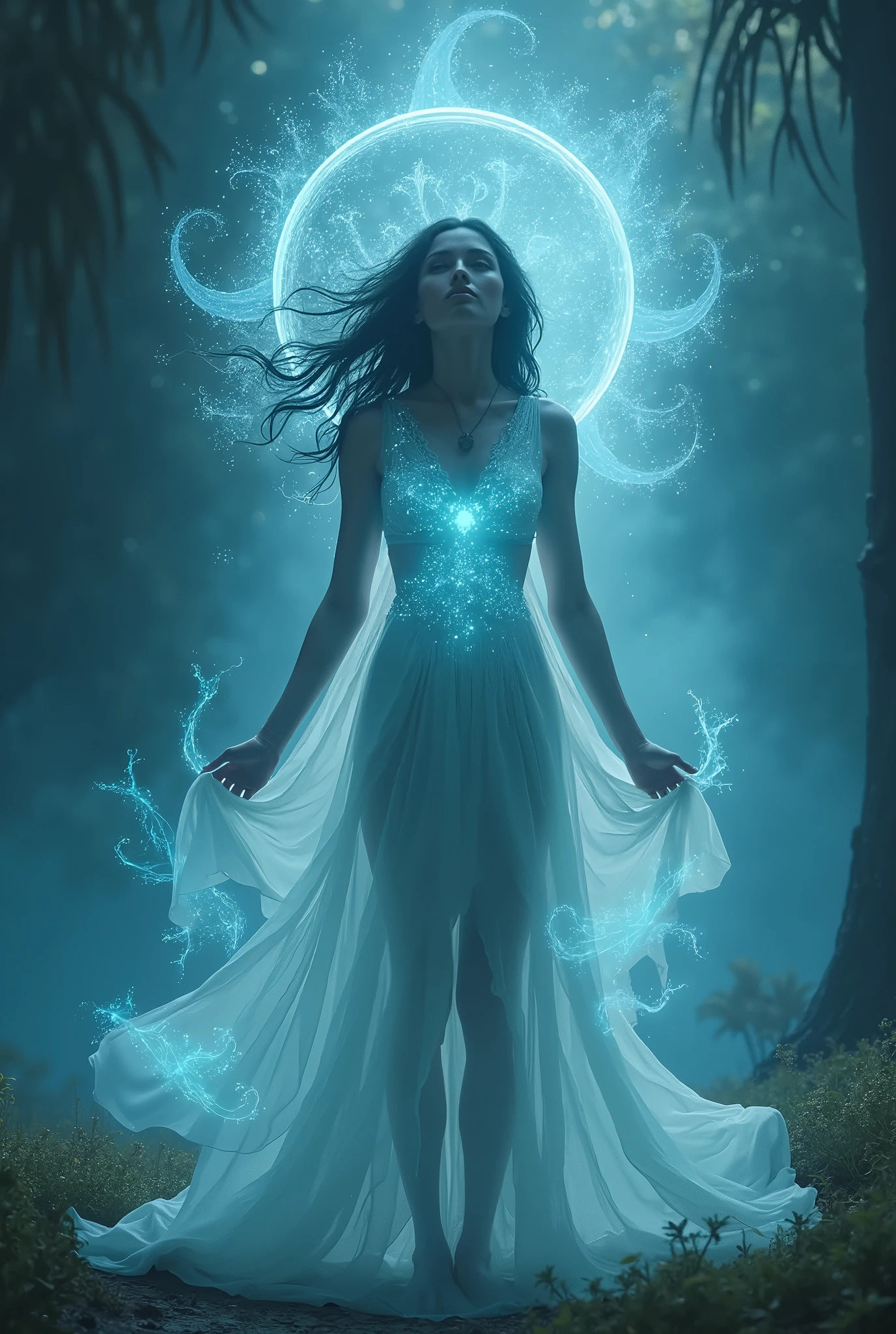 4K quality night virus anime nature wallpaper、Sexy beautiful woman without a body、let's go