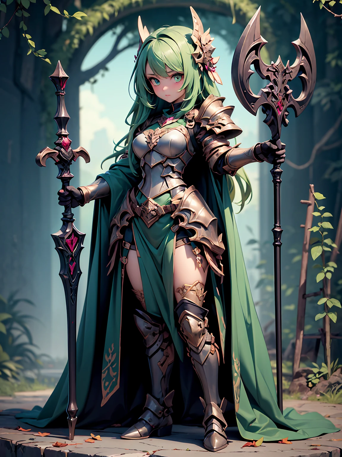 One man and one woman, high image quality, beautiful eyes, faithful human skeleton formation, full quality, cinematic scene, fantastic lighting, deep forest, one old male orc, frozen lake, muscular oak, emerald skin, (((FULLBODY)), thick chest plate, broad shoulders, muscular, abs, protector with decoration, gold decoration, one female elf, young beauty, elf in a dress, Gorgeous decoration dress, small breasts woman