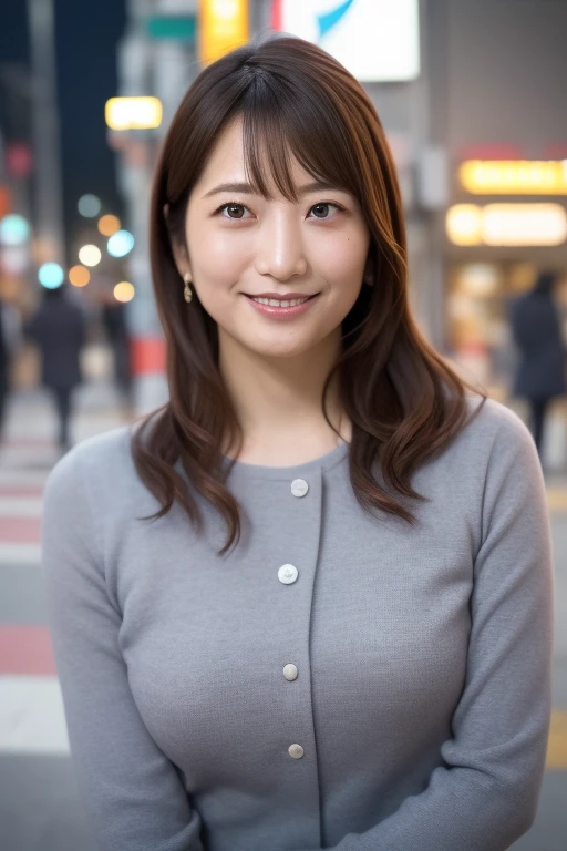 One Japanese woman、(RAW Photos, Best Quality), (Realistic, photo-Realistic:1.4), masterpiece, Very delicate and beautiful, Very detailed, 2k wallpaper, wonderful, In detail, Very detailed CG unity 8k wallpaper, Super detailed, High resolution, Soft light, Beautiful detailed girl, Very detailed eyes and face, Beautiful detailed nose, Beautiful attention to detail,Cinematic Lighting,Perfect Anatomy,Slender body,Smiling in front of the izakaya,Narrow streets like Kowloon,Light reflected on the floor,after the rain,at night,Shibuya Scramble Crossing,Winter Night
 