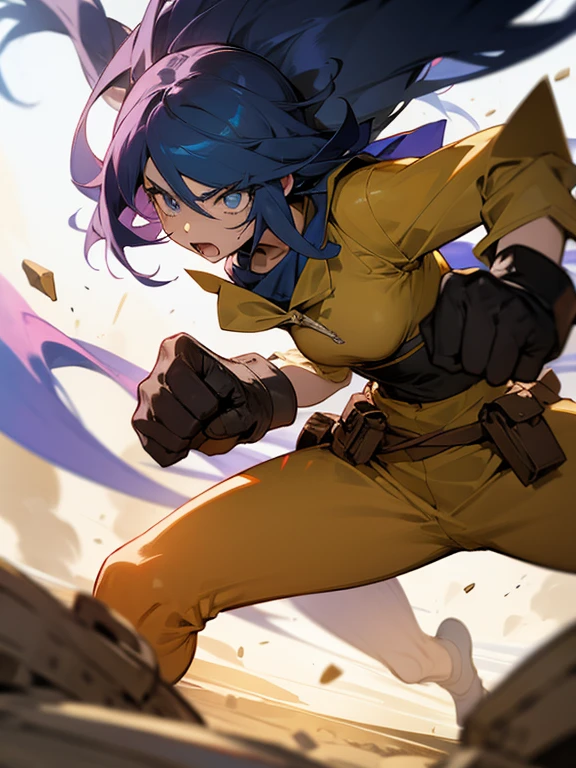 Female ,Hero, City background