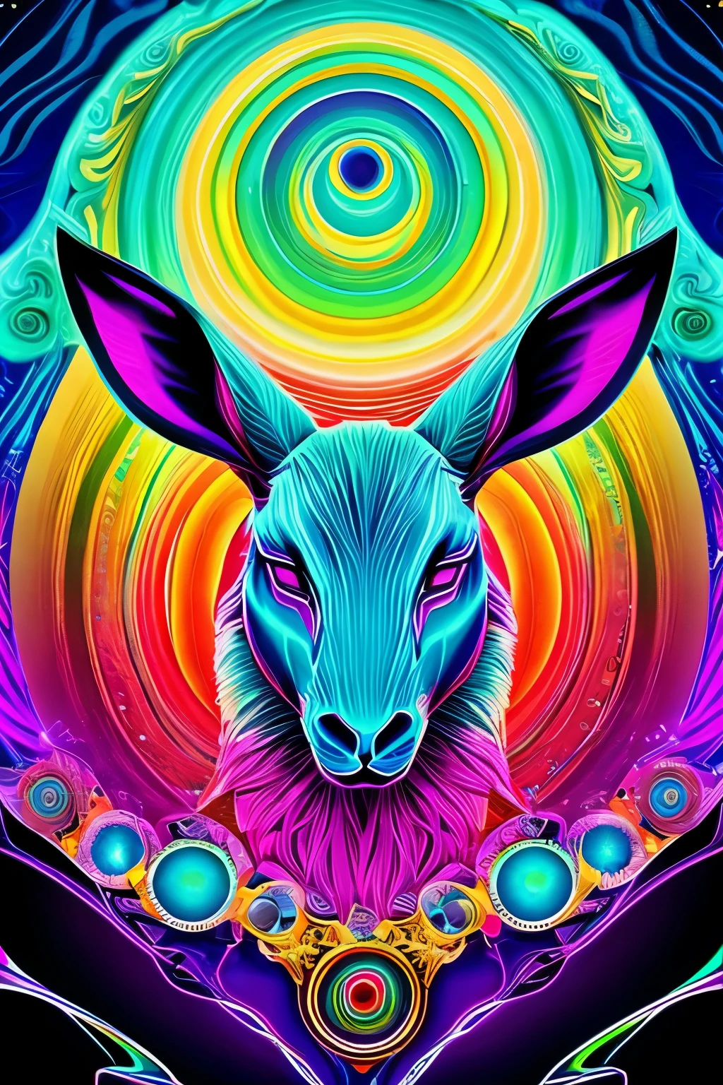 hypnotizing psychedelic lamborgini 