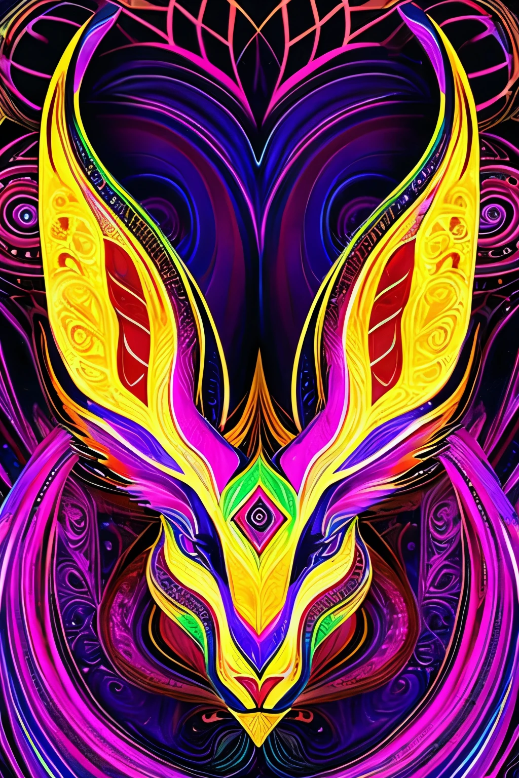 hypnotizing psychedelic lamborgini 