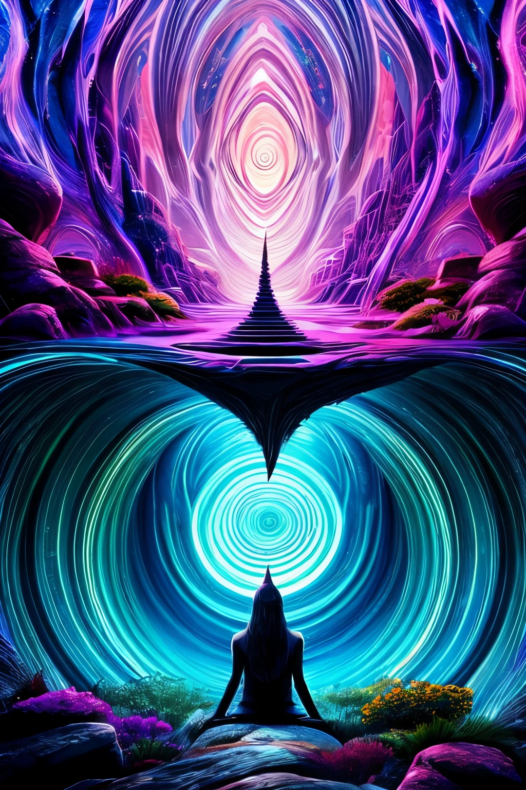 hypnotizing psychedelic abyss