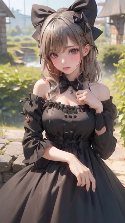 A mischievous and playful little girl ,loli,chibi,Lolita big breasted,Lolita huge breasts
