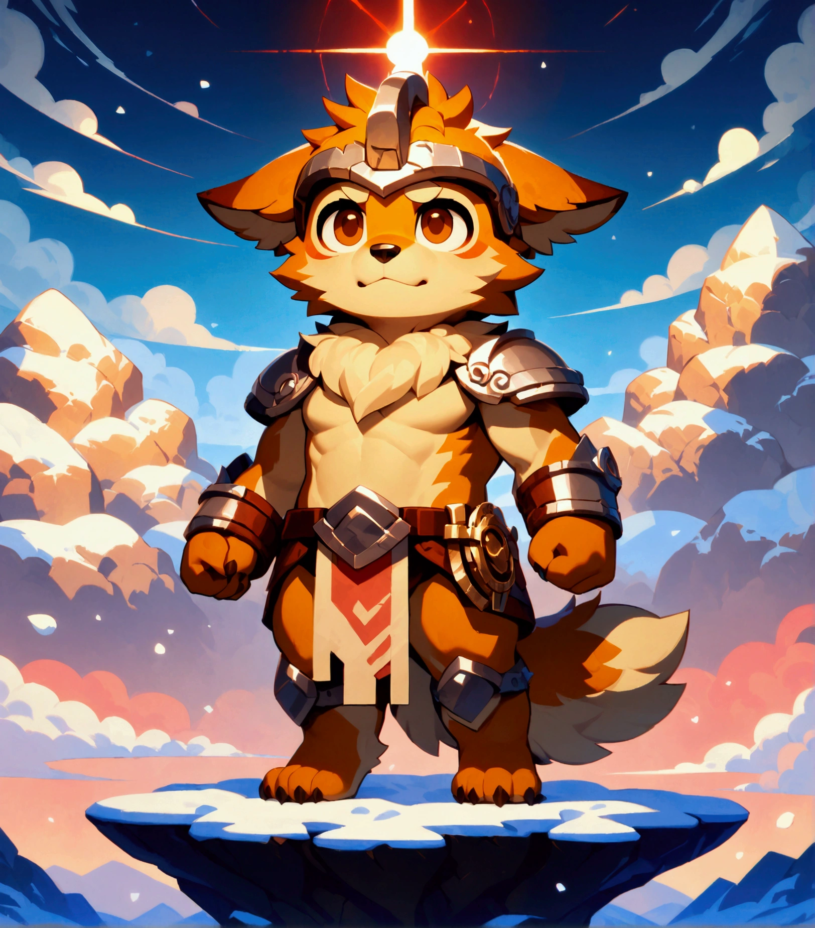 full body in Michelangelo Buonarroti style, character focus, 1boy, full body, looking away, dynamic angle, pixel art, chibi, BREAK barbarian, plump middle-aged wolf man, complete anatomy, perfect proportions, beautiful thigh gap, fluffy body, intricate fur details, beautiful fur texture, BREAK detailed wolf 1tail, detailed toe, 5toes, 5toes nails, beautiful foot, BREAK detailed hands, 5fingers, 5fingers nails, BREAK aesthetic anime face, insanity detailed face, male face, big face, square jawline, aesthetic anime eyes, detailed brown eyes, detailed brown cornea, detailed dark brown irises, detailed pupils, male eyes, big eyes, male eyebrows, innocent look, beautiful beard, BREAK brief, breast plate, helmet, dynamic pose, BREAK [simple background::12], detailed painting landscape, evening, snow field, path, outdoor, BREAK masterpiece, official art, best quality, very aesthetic, absurdres, super fine illustration, great quality, BREAK noise reduction, very highres, large filesize, high quality, 32K, 8k wallpaper, dynamic lighting, BREAK insanity detailed, ultra detailed, intricate details, extremely detailed, detailed texture, an extremely delicate and beautiful, full color, BREAK e621 uncut tag, Fur Affinity illustration, osukemo, kemohomo, anthropomorphic, furry, cartoon, harmonious, pastoral, virtuous, BREAK digital illustration anime