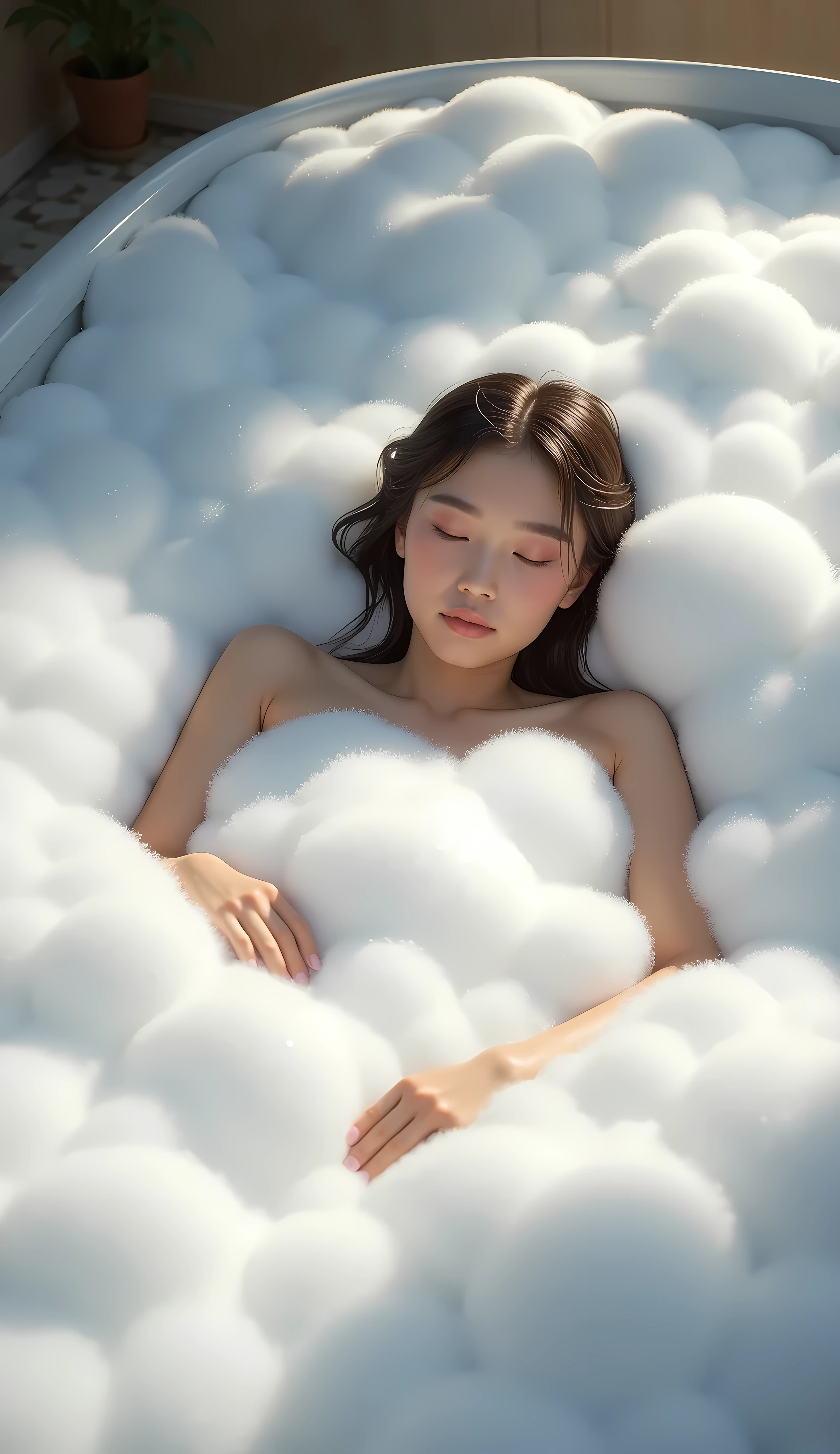 beautiful soak, bubble after being whipped, Fine-grained foam, 