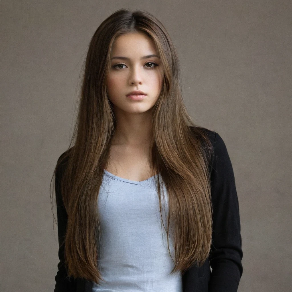 Alicia Ginga,Alone,1 girl,standing,long hair,upper body,brown hair