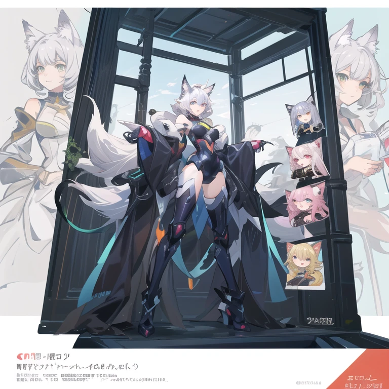 Character Sheets, Three types，Shot Full Body，Game Character Design，Victorizo ∨TSE∨,Stylistic expression, pastel colors, green, Toxic Green, absurdress, Full of Details,2 d anime style, anime moe art style, Jazz & Increased, cute art style, Anime-style illustration, anime girl, Author: Kamagurka, in Pixiv, pixiv style, pixiv, in anime style, anime art style, Full Body Commission, neon colors, neon green, The same character, absurdress,traditional Chinese clothing,Full of Details, ((Character design sheet,same character,front,side,backboob)),illustartion, big weapon, Cyborg, baggy clothes, bright pink, long pink hair, baggy clothes ， Snowman padded jacket，anime character reference sheet，[character design]，full heightIllustration, big weapon, baggy clothes, Shirt，windproof boots，