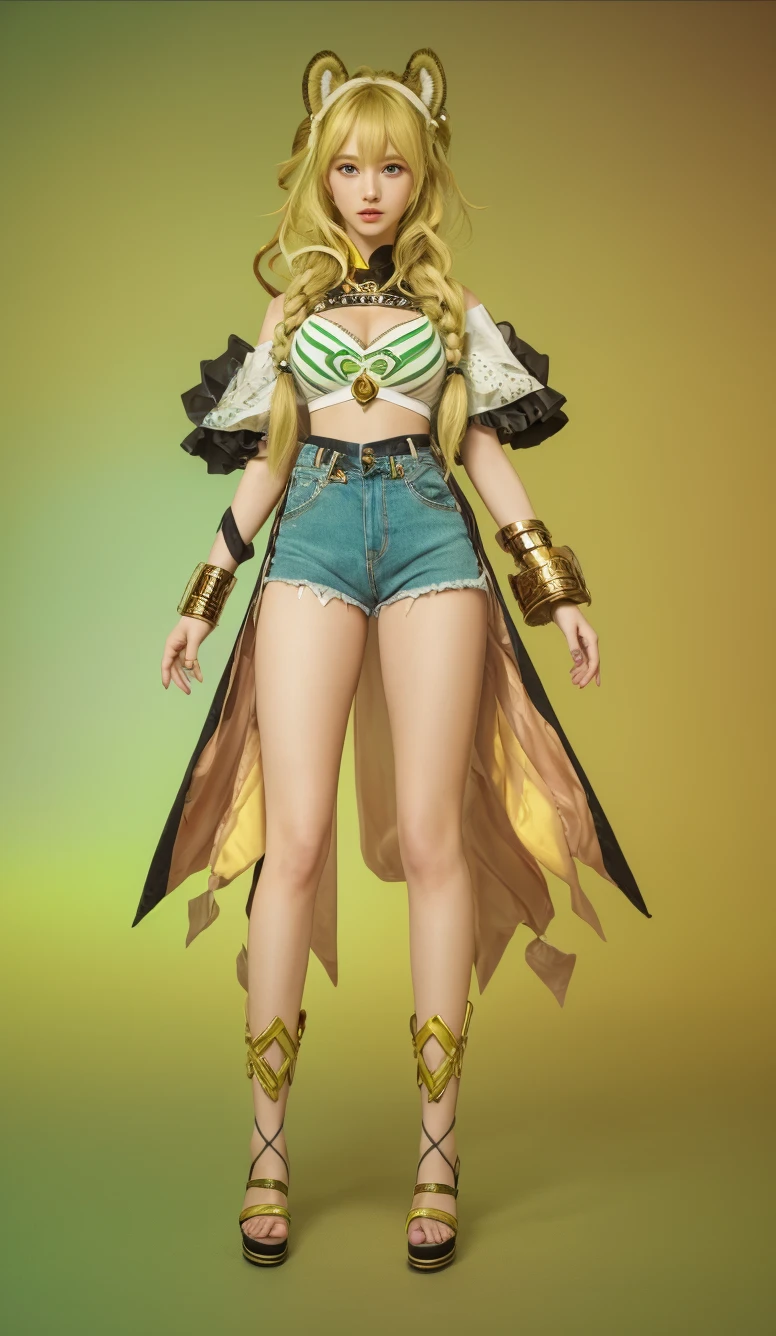 Female, standing, straight, 1girl, elf, green wavy hair, from above, medium breasts, suspended by arms, head down, POV, from the side, (dirty, bruise:1.2), cave floor, tiedup, rope, (Masterpiece), full body of a female, big breast, detailed face, full portrait, standing straight, shackles on arms and legs, black chocker on neck, SFW, WHITE TOGA, golden chains hands, golden chains legs, lascivous face, embarrassed, red cheeks, braid black hair, looking at viewer, handcuffs on their hands, with a collar around the neck, slave, ((black choker, shackles on legs and arms)) ((hands hidding behind body))